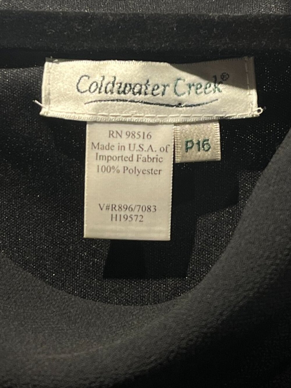 Coldwater Creek Black Tiered Formal Dress - Picture 4 of 9